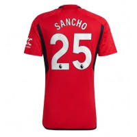 Koszulka piłkarska Manchester United Jadon Sancho #25 Strój Domowy 2023-24 tanio Krótki Rękaw